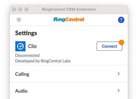 Connect to Clio