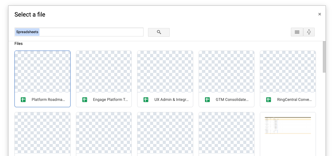 Link to Google Sheet