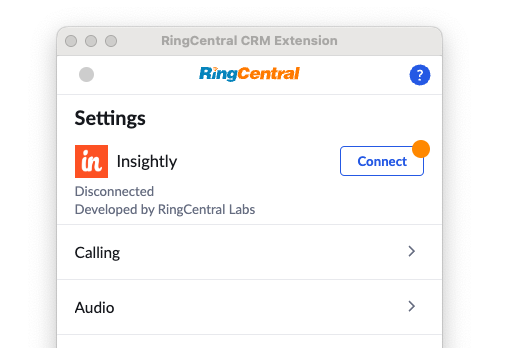 Connect to Insightly