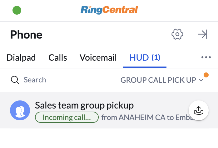 HUD call group