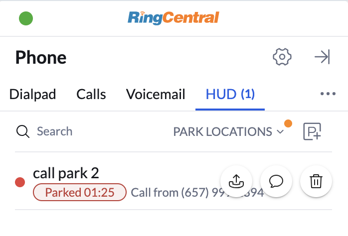 HUD parked locations