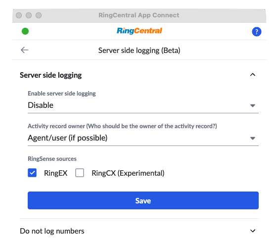 User report