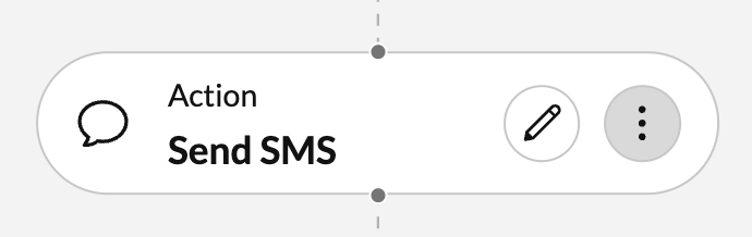 Send SMS action