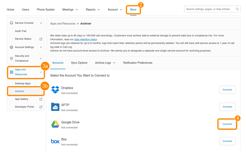 Connect to Storage