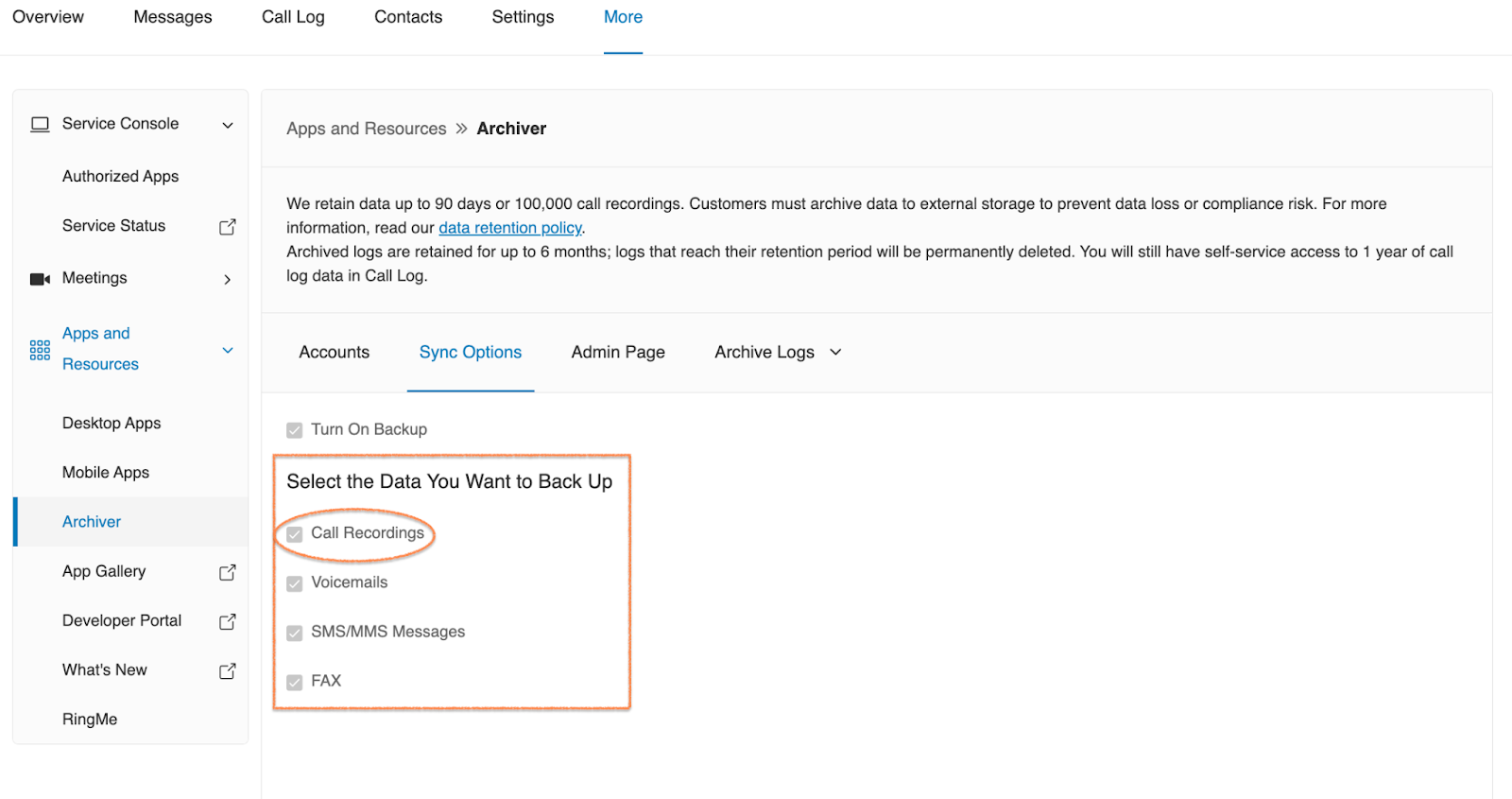 User Sync Options