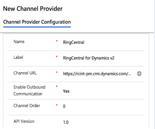 New Channel Provider