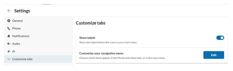 Customize-tabs