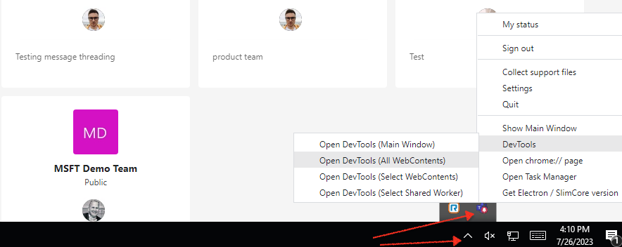 Teams App Icon System Tray 2