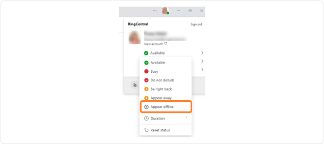***Manually setting presence to Appear offline***