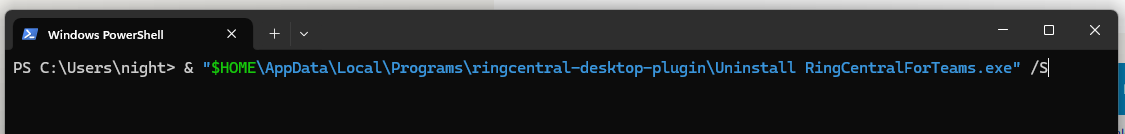 EXE Silent Uninstallation