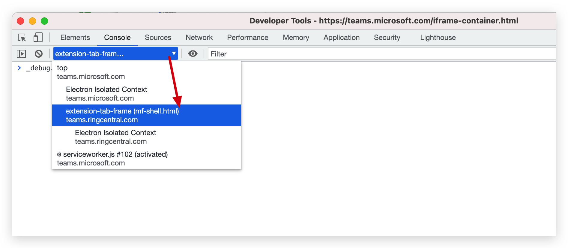 iFrame MF Shell HTML