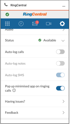 Auto Log SMS Settings