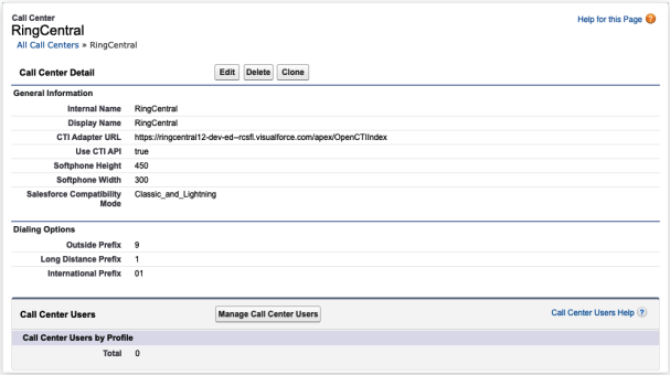 Call Center Created