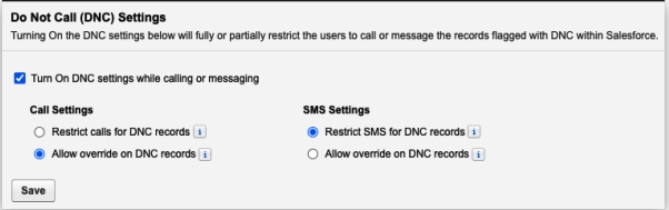 DNC Settings