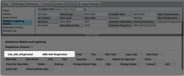 Drag Mobile Actions