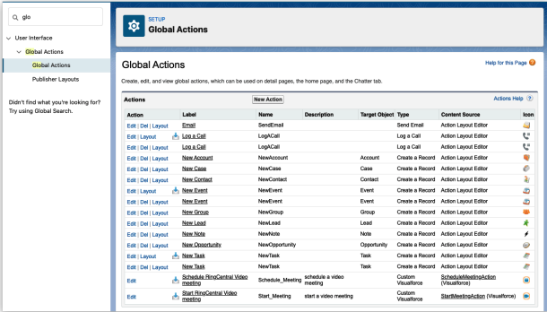 Global Actions