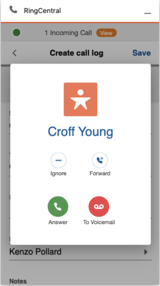 Inbound Call Notification