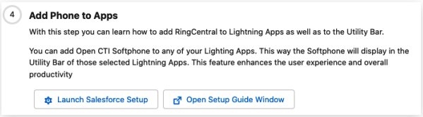 Launch Salesforce Setup