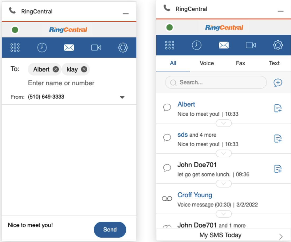 Multiple SMS Recipients