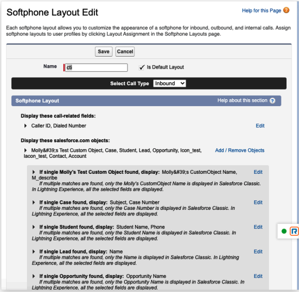 Softphone Layout Settings 2