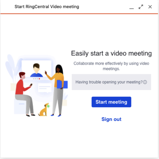 Start Video Meeting