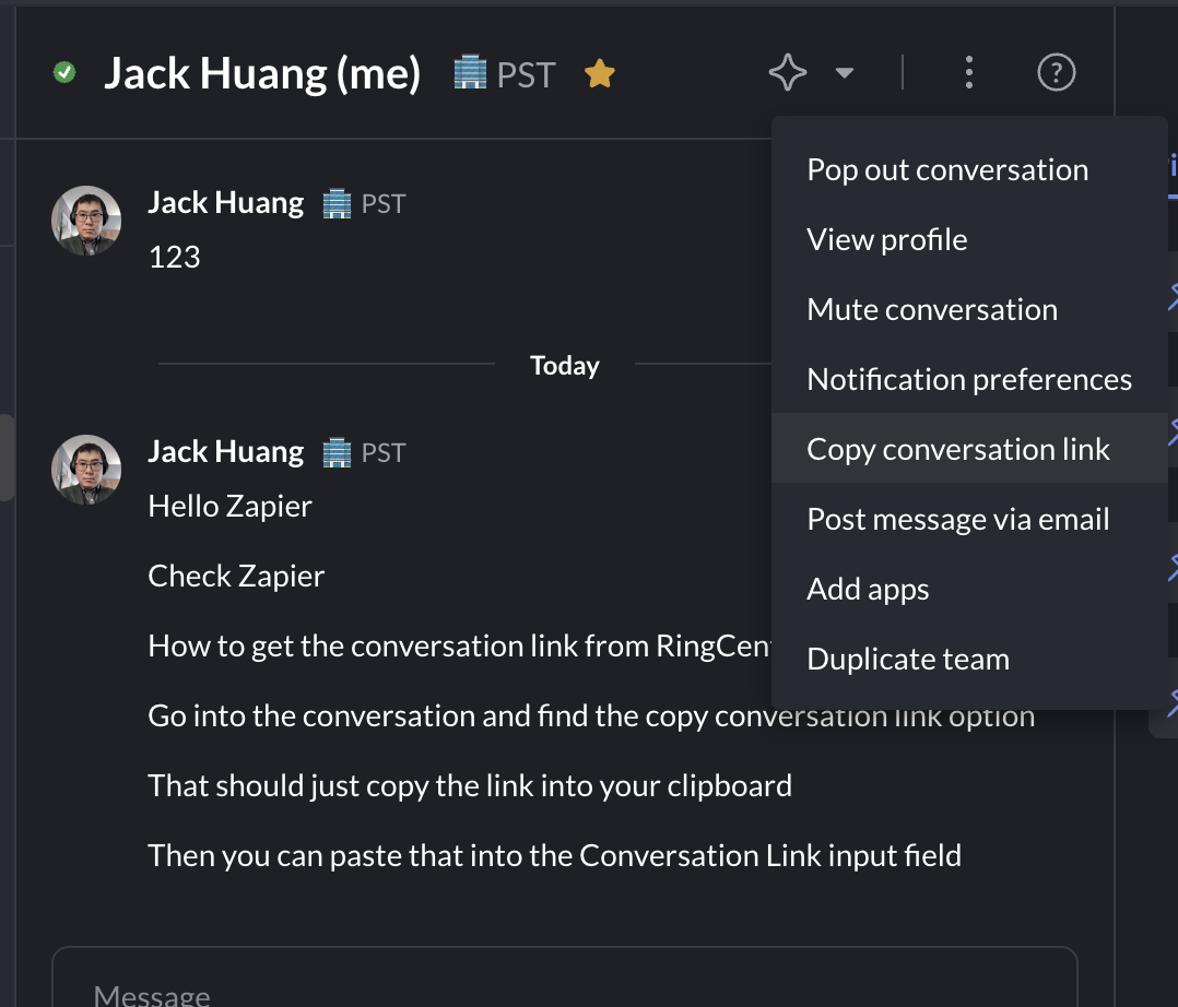 conversation link