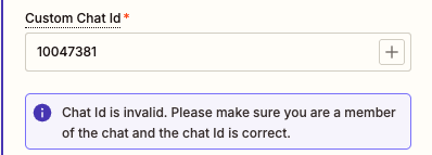 id invalid
