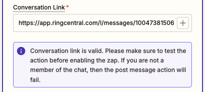 paste link